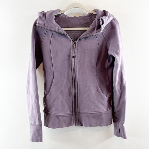 Lululemon Scuba Full Zip Hoodie Sweatshirt Purple Ash 6 - Picture 3 of 9